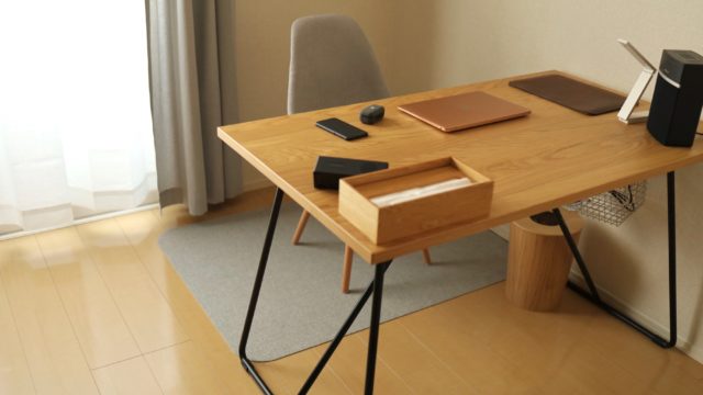 日本製 無印良品・折りたたみテーブル・幅120cm・オーク材 ダイニングテーブル